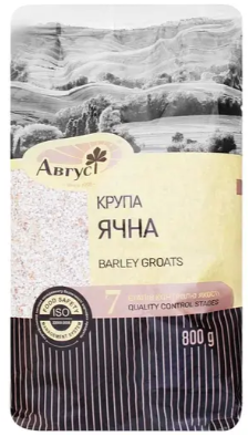 Крупа ячна Август, 800 г